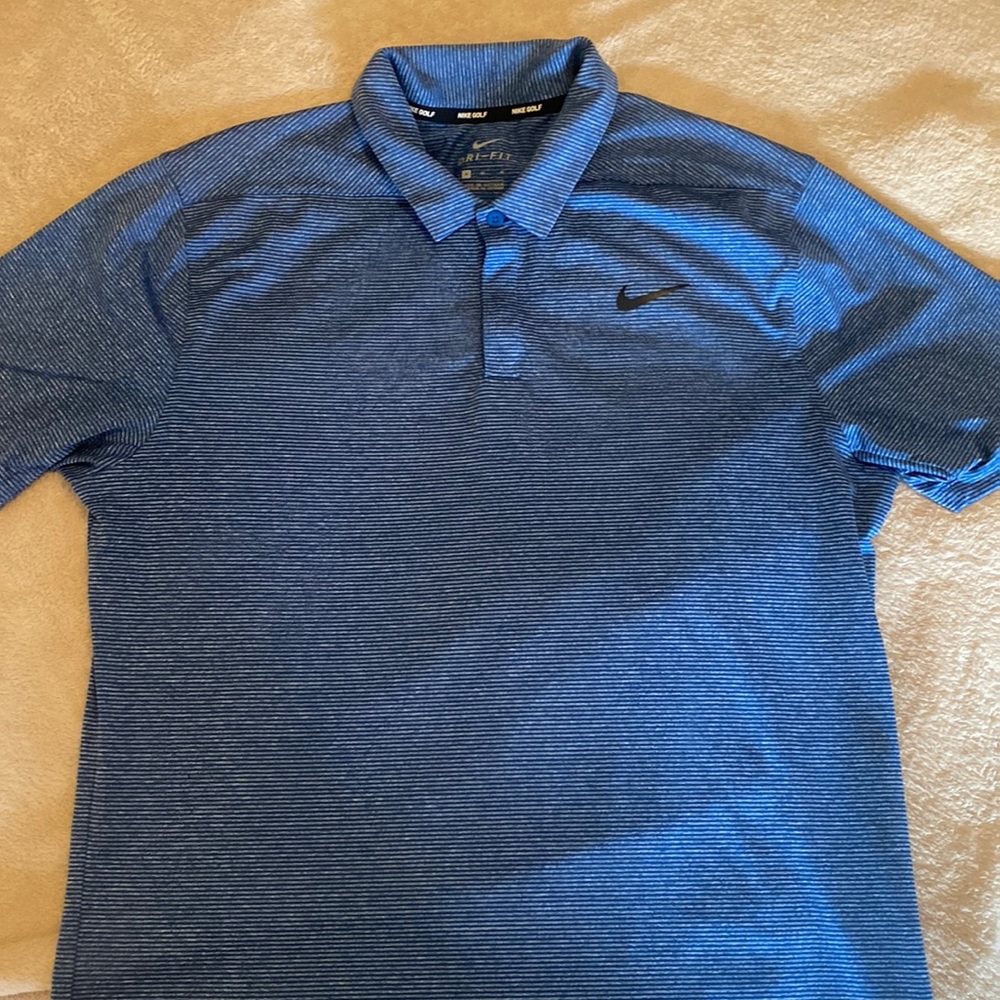 Nike Golf Tour Dri Fit Mens Navy Polo Size M
